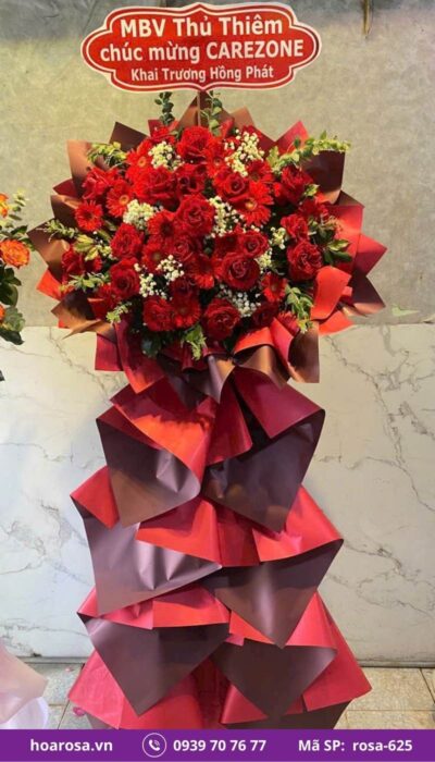 Kệ hoa chúc mừng rosa-625