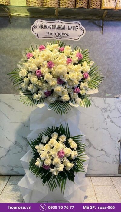 Hoa chia buồn rosa-965