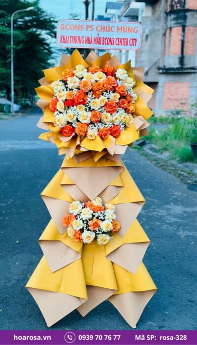 Kệ Hoa Chúc Mừng rosa-328