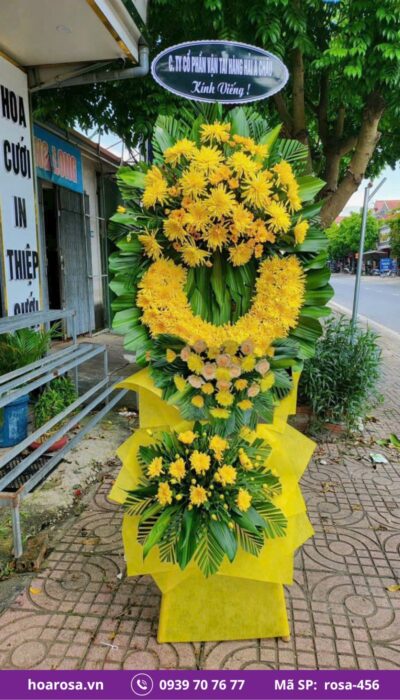 Hoa chia buồn rosa-456