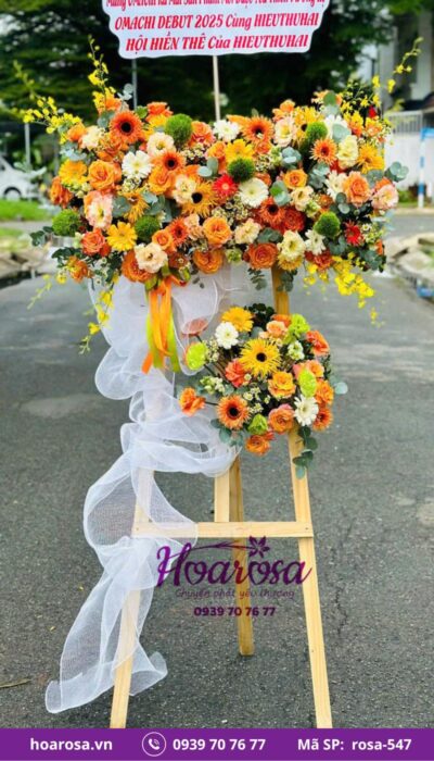 Kệ hoa chúc mừng rosa-547