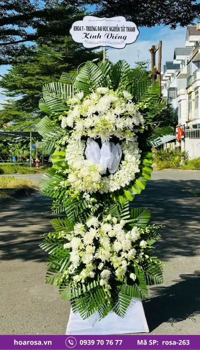 Hoa chia buồn rosa-263