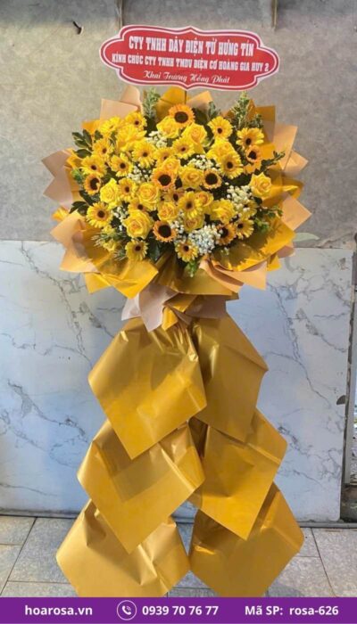 Kệ hoa chúc mừng rosa-626