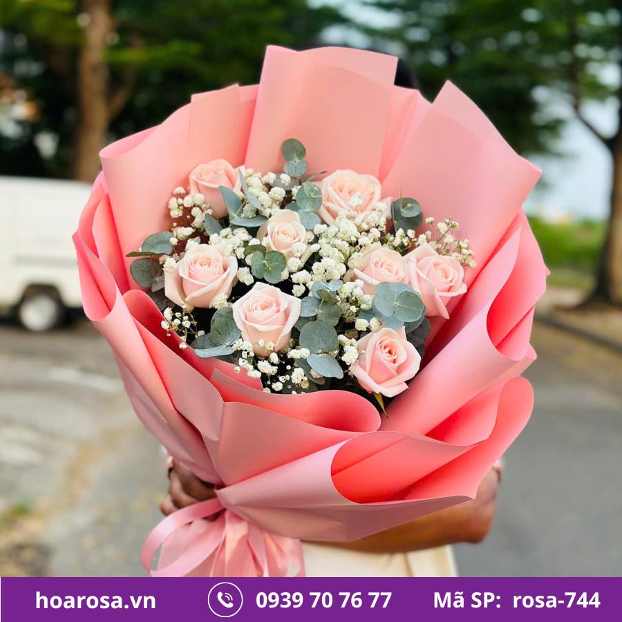 Bó hoa rosa-744