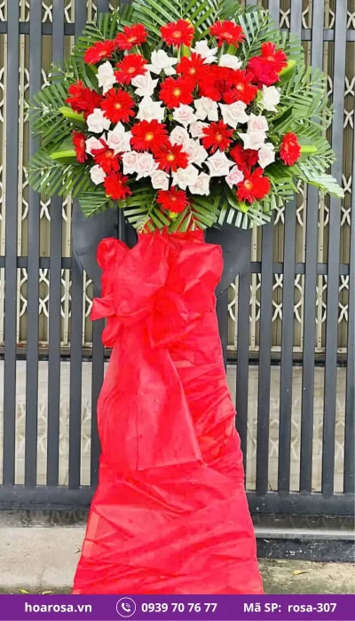 Kệ Hoa Chúc Mừng rosa-307