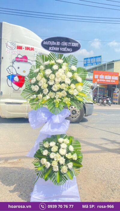 Hoa chia buồn rosa-966