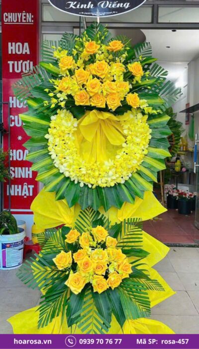 Hoa chia buồn rosa-457