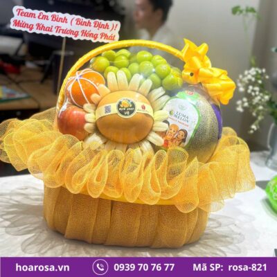 Giỏ trái cây rosa-821