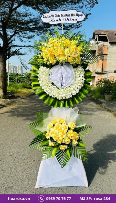 Hoa chia buồn rosa-284