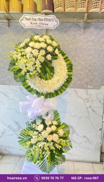 Hoa chia buồn rosa-967