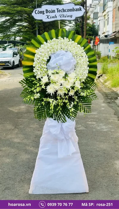 Hoa chia buồn rosa-251