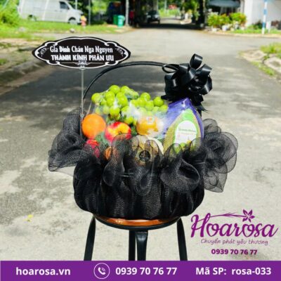 Giỏ trái cây rosa-033