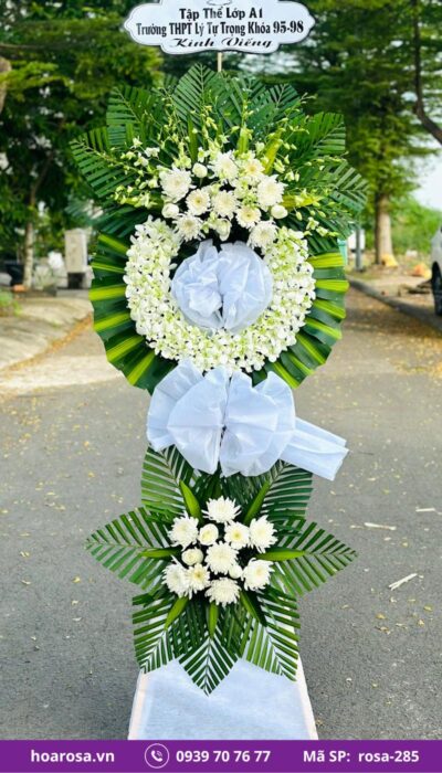 Hoa chia buồn rosa-285