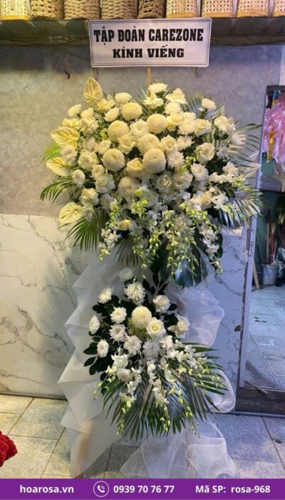 Hoa chia buồn rosa-968