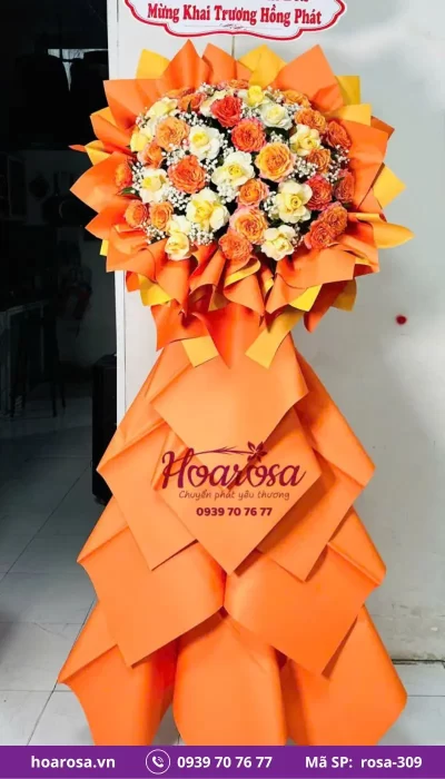 Kệ Hoa Chúc Mừng rosa-309