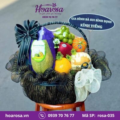 Giỏ trái cây rosa-035