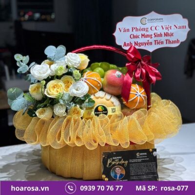 Giỏ trái cây rosa-077