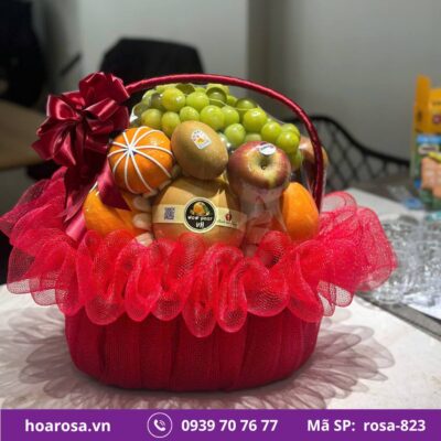 Giỏ trái cây rosa-823