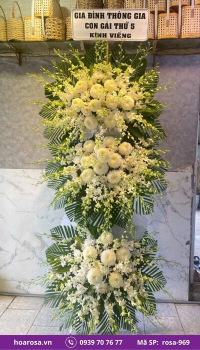 Hoa chia buồn rosa-969