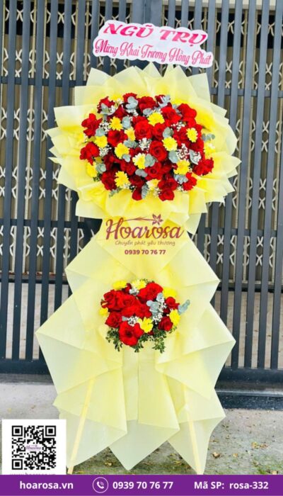 Kệ Hoa Chúc Mừng rosa-332