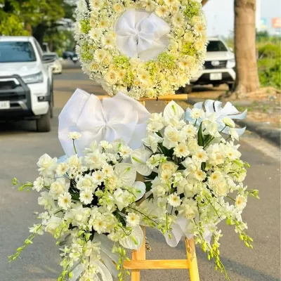 Hoa chia buồn rosa-266