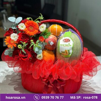Giỏ trái cây rosa-078