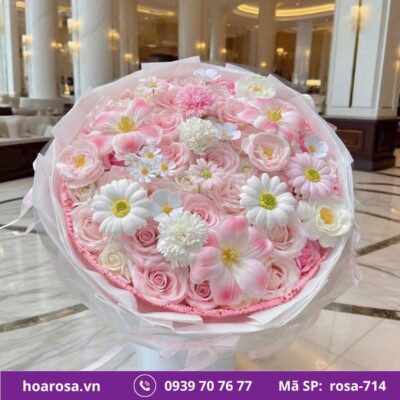 Bó hoa rosa-714