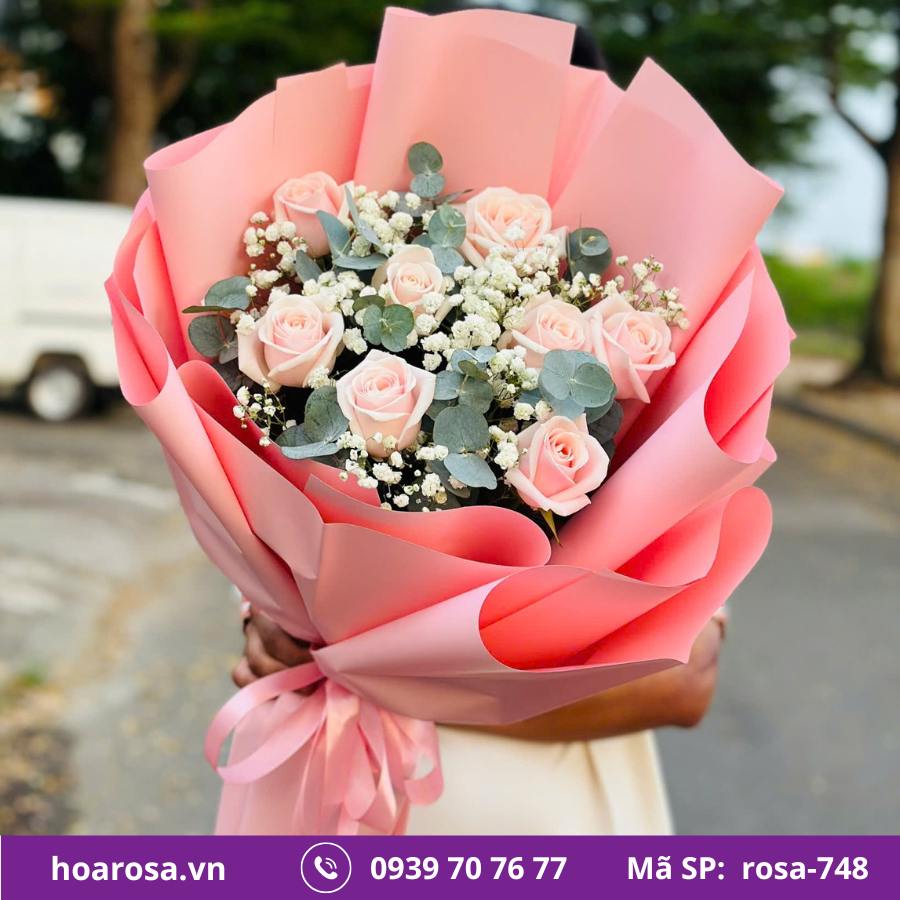 Bó hoa rosa-748