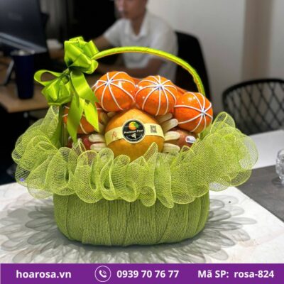 Giỏ trái cây rosa-824