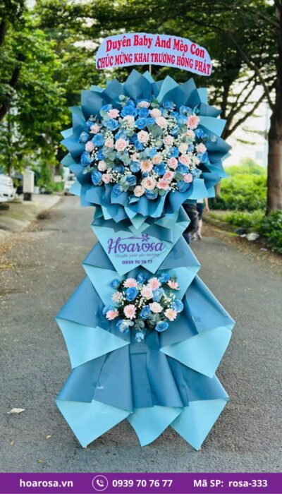 Kệ Hoa Chúc Mừng rosa-333