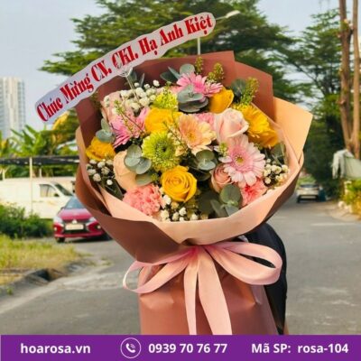 Bó hoa rosa-104