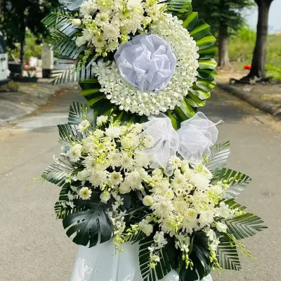 Hoa chia buồn rosa-267