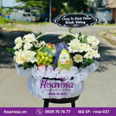 Giỏ trái cây rosa-037