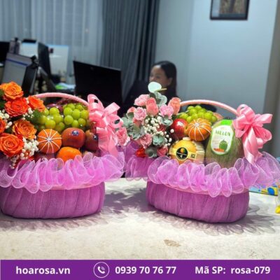 Giỏ trái cây rosa-079