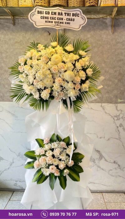 Hoa chia buồn rosa-971