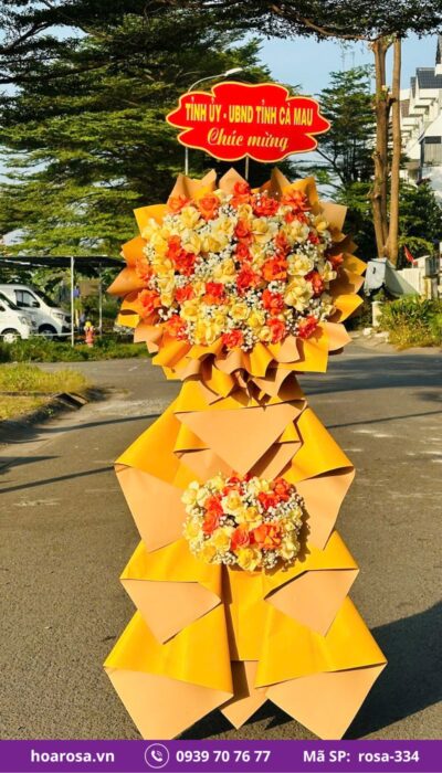 Kệ Hoa Chúc Mừng rosa-334