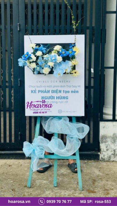 Kệ hoa chúc mừng rosa-553