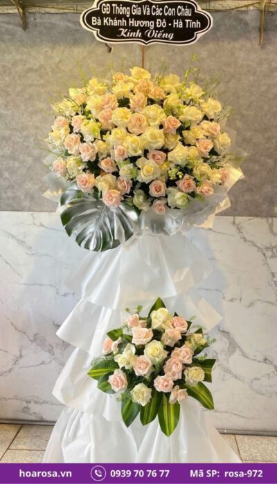 Hoa chia buồn rosa-972