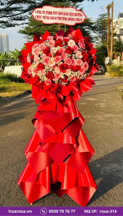 Kệ Hoa Chúc Mừng rosa-314
