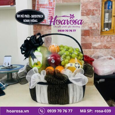 Giỏ trái cây rosa-039