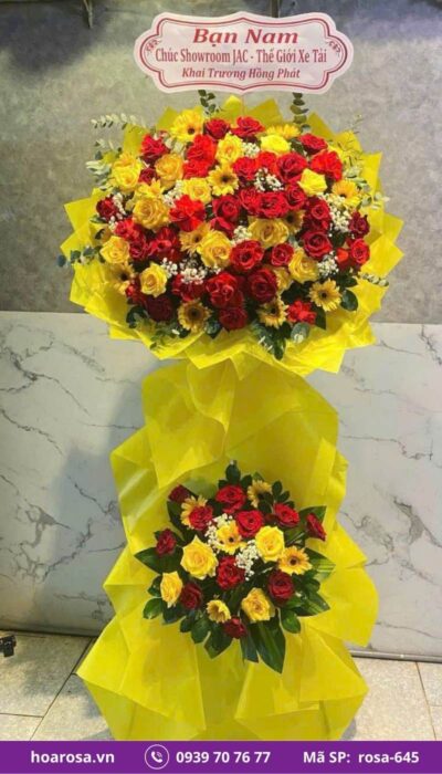 Kệ hoa chúc mừng rosa-645