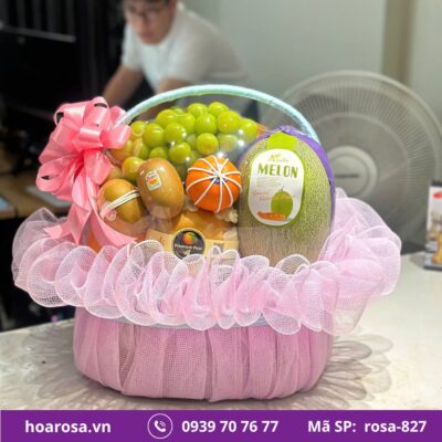 Giỏ trái cây rosa-827