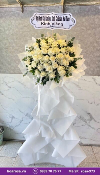 Hoa chia buồn rosa-973