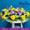 Dĩa hoa để bàn rosa-575