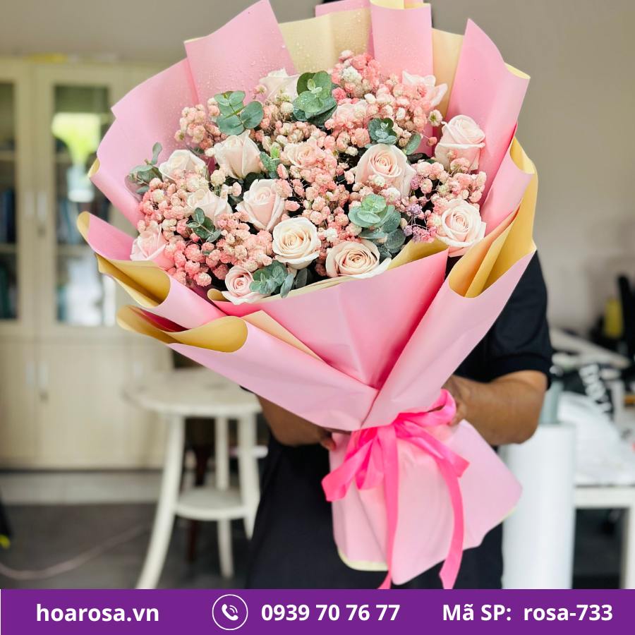 Bó hoa rosa-733
