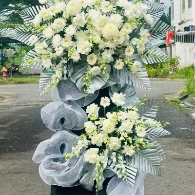 Hoa chia buồn rosa-253