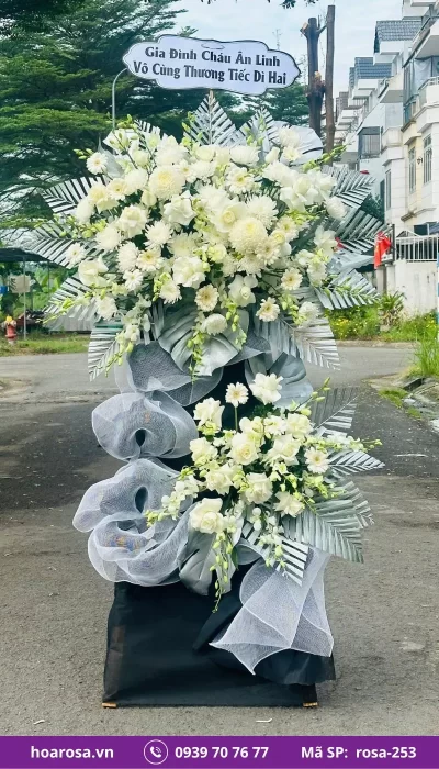 Hoa chia buồn rosa-253