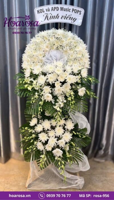 Hoa chia buồn rosa-956