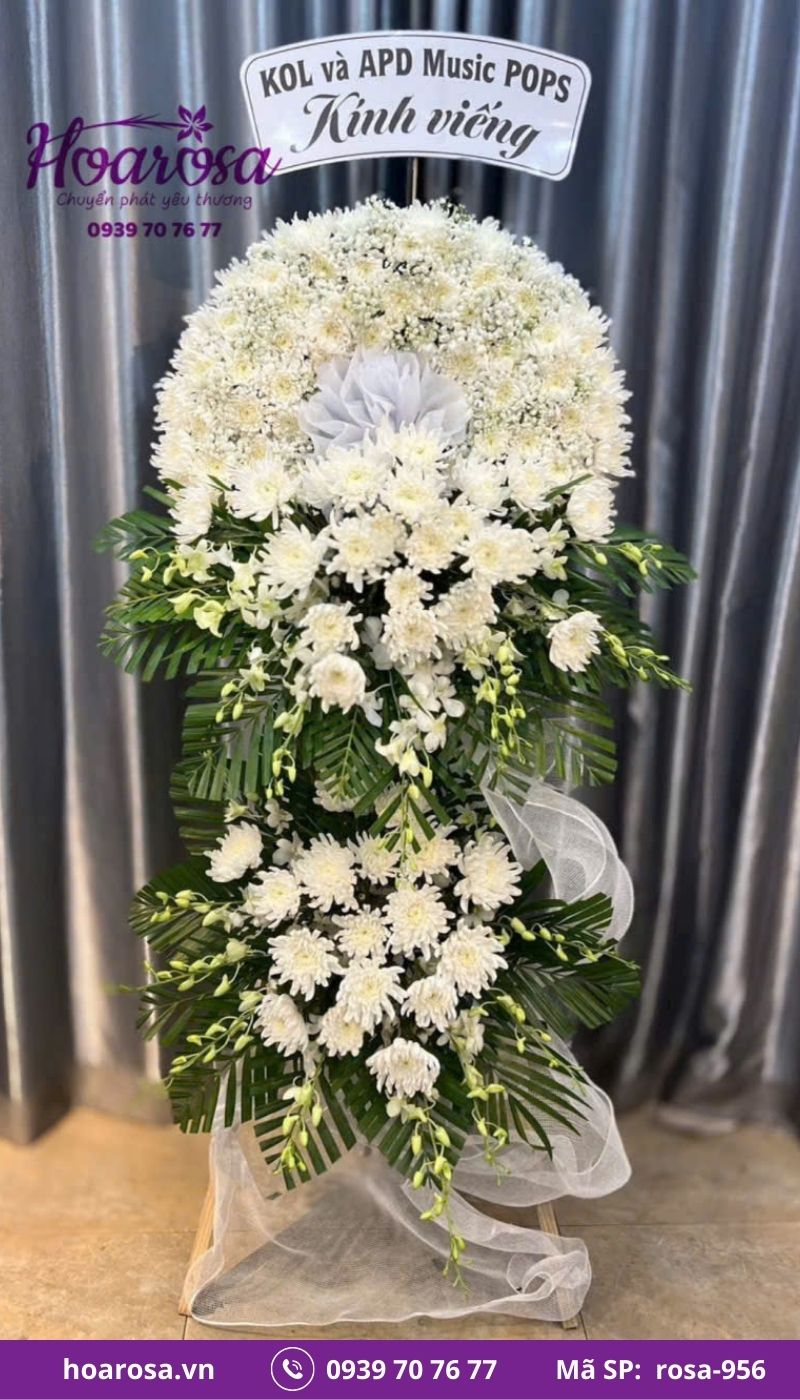 Hoa chia buồn rosa-956