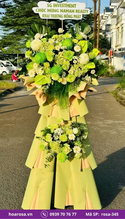 Kệ Hoa Chúc Mừng rosa-345